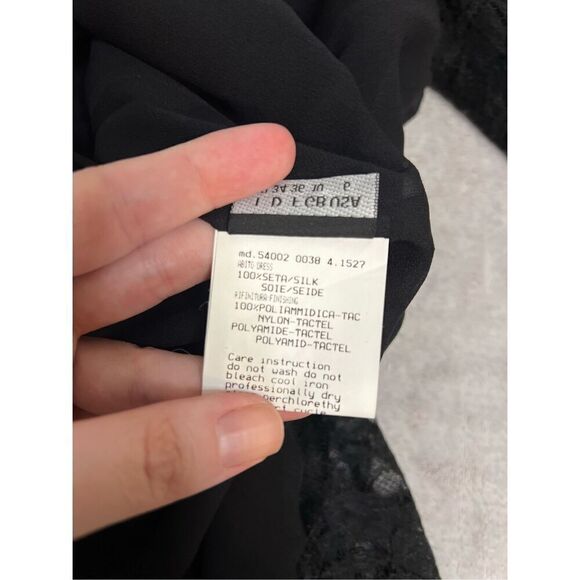 Valentino Night 100% Silk Lace Dress 6 Cocktail Date Night LBD - Picture 11 of 16